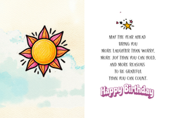 The Birthday Blessing Card